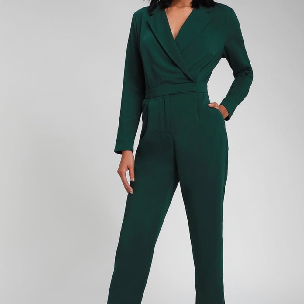 Dark green jumpsuit